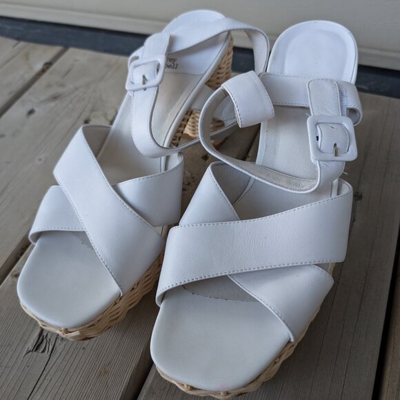 Jeffery Campbell White Sandal Heels - Picture 3 of 11